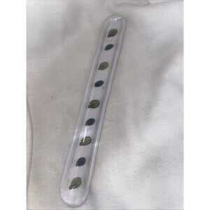 Olive Dish Long Serve 15x 2" unbranded ceramic off white green bowl tray Boat